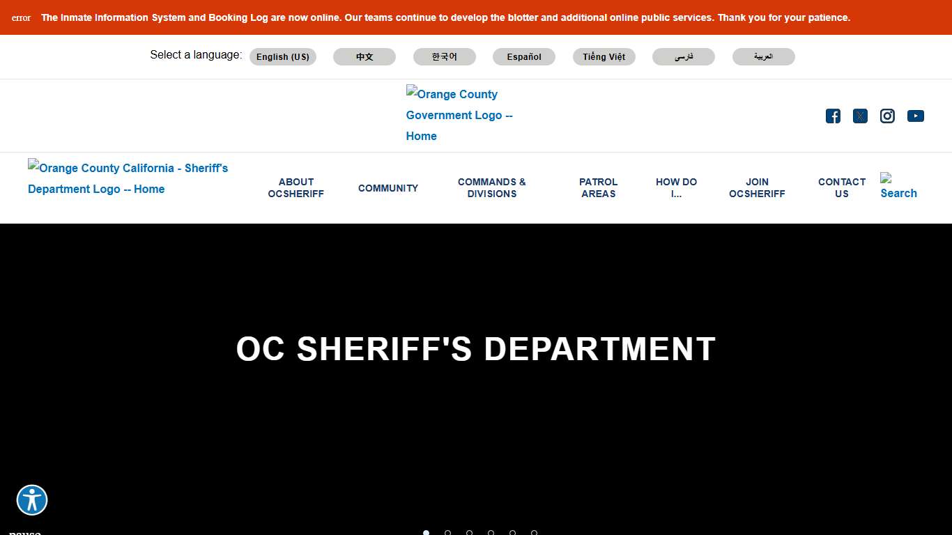 OC Sheriff's Department, CA | Orange County California - Sheriff's Department